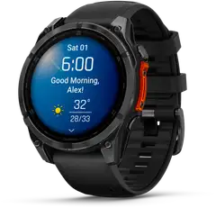 Garmin urheilukello Fenix 8 AMOLED 47 mm tummanharmaa/musta - 2