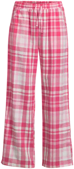 Actuelle naisten flanellipyjama 212A382616 - Pink check - 5