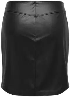 Only Carmakoma naisten tekonahkahame Carbitten - Black - 2