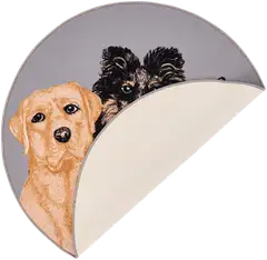 Vallila matto Ystävykset  Ø 133 cm beige - 2