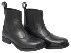 Wahlsten jodhpur-kengät vetoketjulla edessä - MUSTA - 1