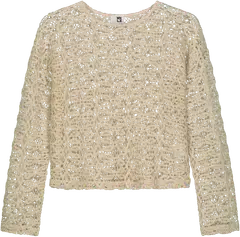 WKLY. naisten neulospusero crochet 213W280164 - ecru - 1