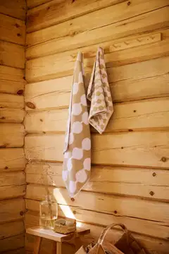 Finlayson kylpypyyhe Pampula 70x150 beige-valkoinen - 5