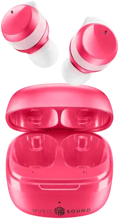 MusicSound Bluetooth nappikuulokkeet Flow pinkki - 1
