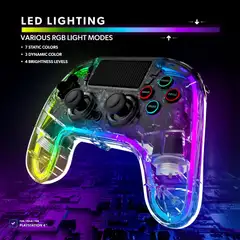 Snakebyte PS4 langaton peliohjain RGB led-valoilla - 3