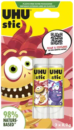 Uhu liimapuikko Monster 2 pack - 5