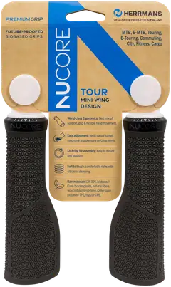 Herrmans biopohjainen kädensija nucore tour peak 130mm musta  Ø22mm - 2