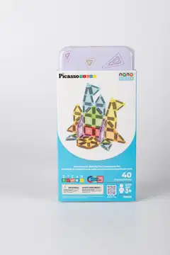 PicassoTiles magneettinen rakennussarja Nano Tiles 40 osaa - 1