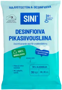 SINI Desinfioiva kostea pikasiivousliina 30 kpl - 1