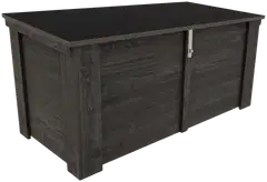 Lukittava piha-arkku kaltevalla kannella, grafiitin harmaa, 130x58x60 cm - 1