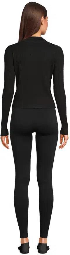 WKLY. naisten vetoketjullinen neuletakki 213W280255 - Black - 3