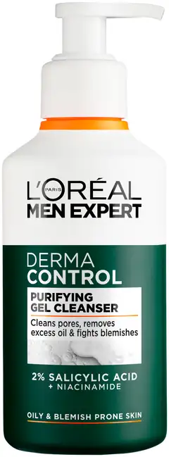 L'Oréal Paris Men Expert Derma Control puhdistusgeeli herkälle iholle 260 ml - 1