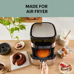 Tefal Easy Fry vuokasetti air fryereihin, irtopohjavuoka 18 cm ja kakkuvuoka 16 cm - 7