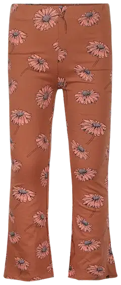 Koko Noko lasten kukalliset trikooleggingsit, joissa levenevät lahkeet M60950 - Cedarwood - 1