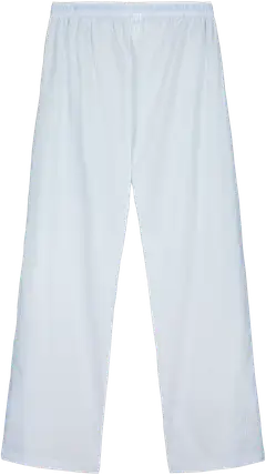 WKLY. naisten pyjamahousut 212W042632 - Chambray blue/White - 2