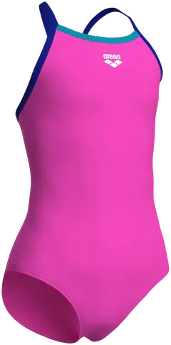 arena lasten uimapuku Light Drop Solid - Shocking Pink-Eyeblush - 7