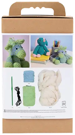 Amigurumi Askartelusetti, Seepra , vaaleansininen, vaaleanvihreä, 1pkk/ 1 pkt - 2