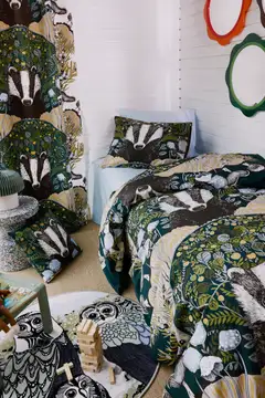 Vallila matto Huhuu  Ø 133 cm bluegreen - 5