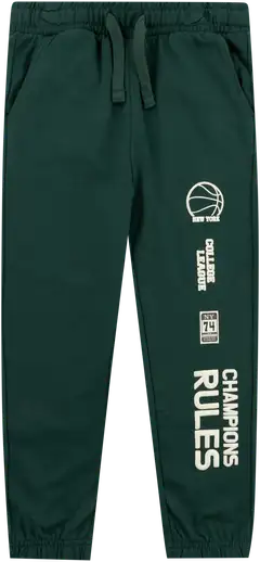 TEX lasten collegehousut basketball I994685 - GREEN 6 - 1