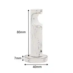 Ihanin verhotangon click-kannakkeet valkokulta 19mm 2kpl/pss - 4