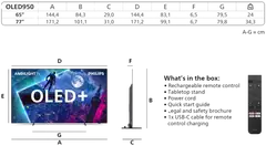 Philips 77" OLED950 4K OLED+ Ambilight Google TV - 3