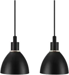 Nordlux riippuvalaisin Ray 2 kpl musta/messinki - 1
