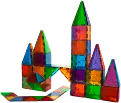 MAGNA-TILES® Clear Colours 100 osaa -magneettirakennussarja - 4