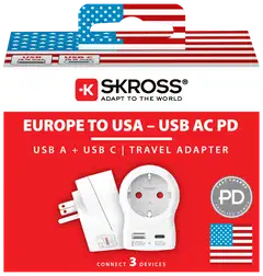 Skross Eurooppa - USA - USB adapteri - 3