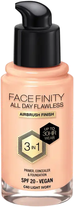 Max Factor Facefinity All Day Flawless Foundation meikkivoide 30 ml - Light ivory - 2