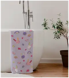 Ciraf lasten kylpypyyhe Bunny 70x140 cm liila - 3