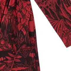 Muumi naisten mekko Hely Rubiini 593105 - tummanpunainen - 4