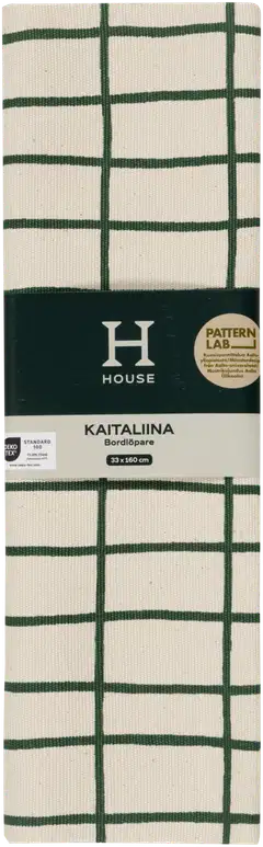 House kaitaliina Elonkorjuu 33 x 160 cm vihreä PatternLab - 2