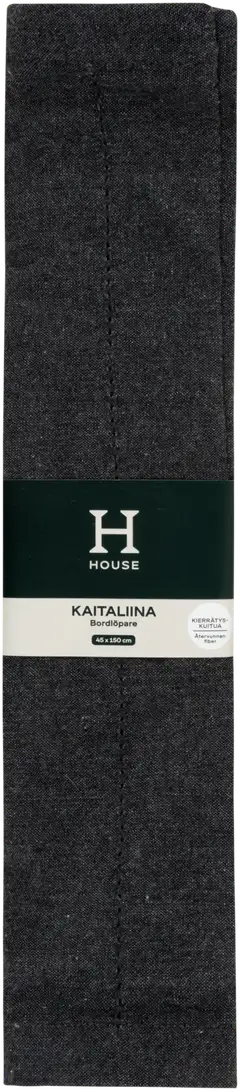 House kaitaliina Every day 45x150 cm tummanharmaa chambré - 2