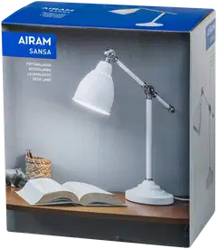 Airam Sansa pöytävalaisin E27 valkoinen/hopea - 2