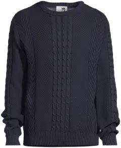 WKLY. miesten palmikkoneule 195W312661 - Navy - 2