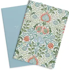 Notebook blue & flower 2 pack - 1
