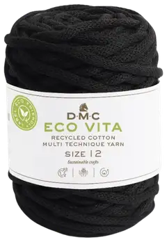 DMC Eco Vita nyörilanka 250g musta - 1