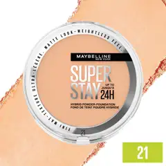 Maybelline New York Superstay 24H Hybrid Powder Foundation meikkipuuteri 9 g - 21 - 4