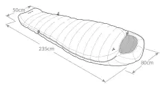 Vaude untuvamakuupussi Rotstein 950 DWN navy - 2