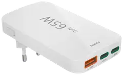 Hama pikalaturi, 2x USB-C, 1x USB-A, GaN, PD, 65W - 2