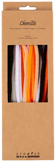 Askartelupunos, Pit. 30 cm, paksuus 6 mm, halloweenvärit, 25 laj/ 1 pkt - 1