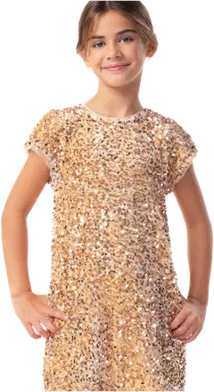TEX lasten juhlamekko I292181 - GOLD - 2