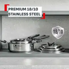 Tefal Emotion Plus pinnoittamaton teräskasari 16 cm + kansi E3282245 - 4