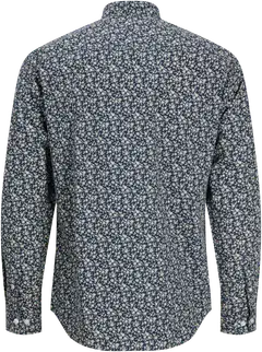 JJ Rebel miesten kauluspaita Jrebphilly 12304757 - Navy Blazer AOP - 2