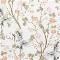 House sivuverho Crains-Flowers 140 x 250 cm valkoinen/v.pun/beige - 3