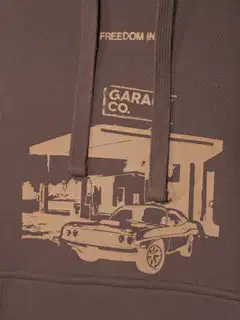 WKLY. miesten collegehuppari Gas station Loose fit - Chocolate tarte - 5
