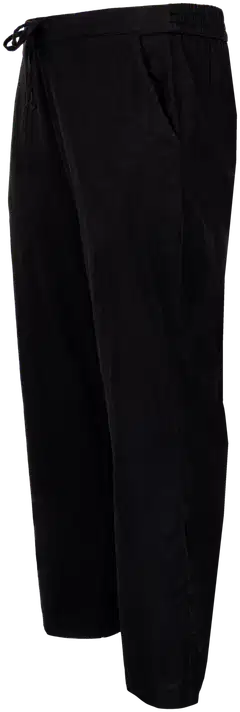 House naisten pellavasekoitehousut 222HP16332, D-mitoitus - Black linen - 2
