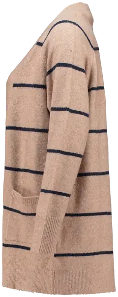 Zabaione naisten neuletakki Ly44nn - cognac mel/stripes - 2