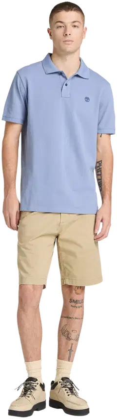 Timberland miesten pikeepaita Chest Logo - Stone Wash - 2