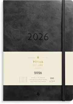 Burde Kalenteri 2026 Business Forma Deluxe musta - 1